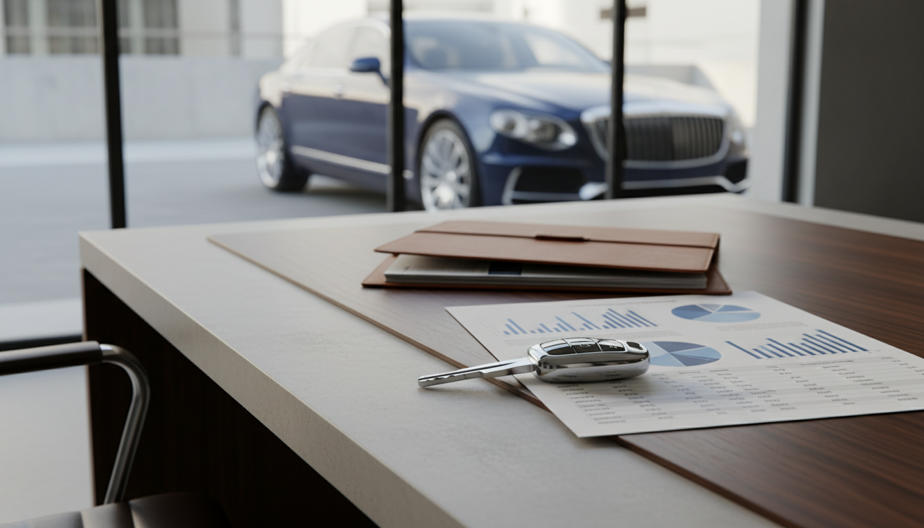 Ferrari key on a desk representing business liquidity strategies