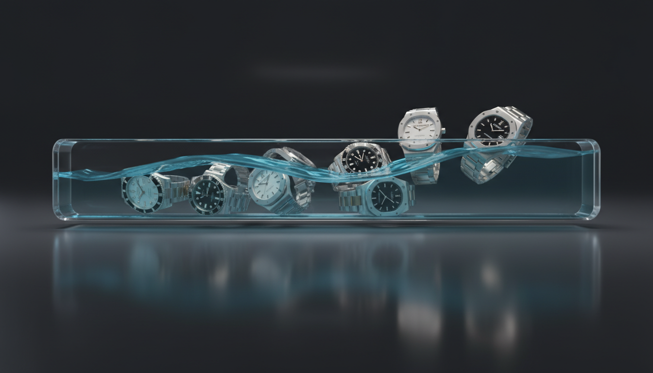 Visualization of a luxury watch collection securing a revolving line of credit