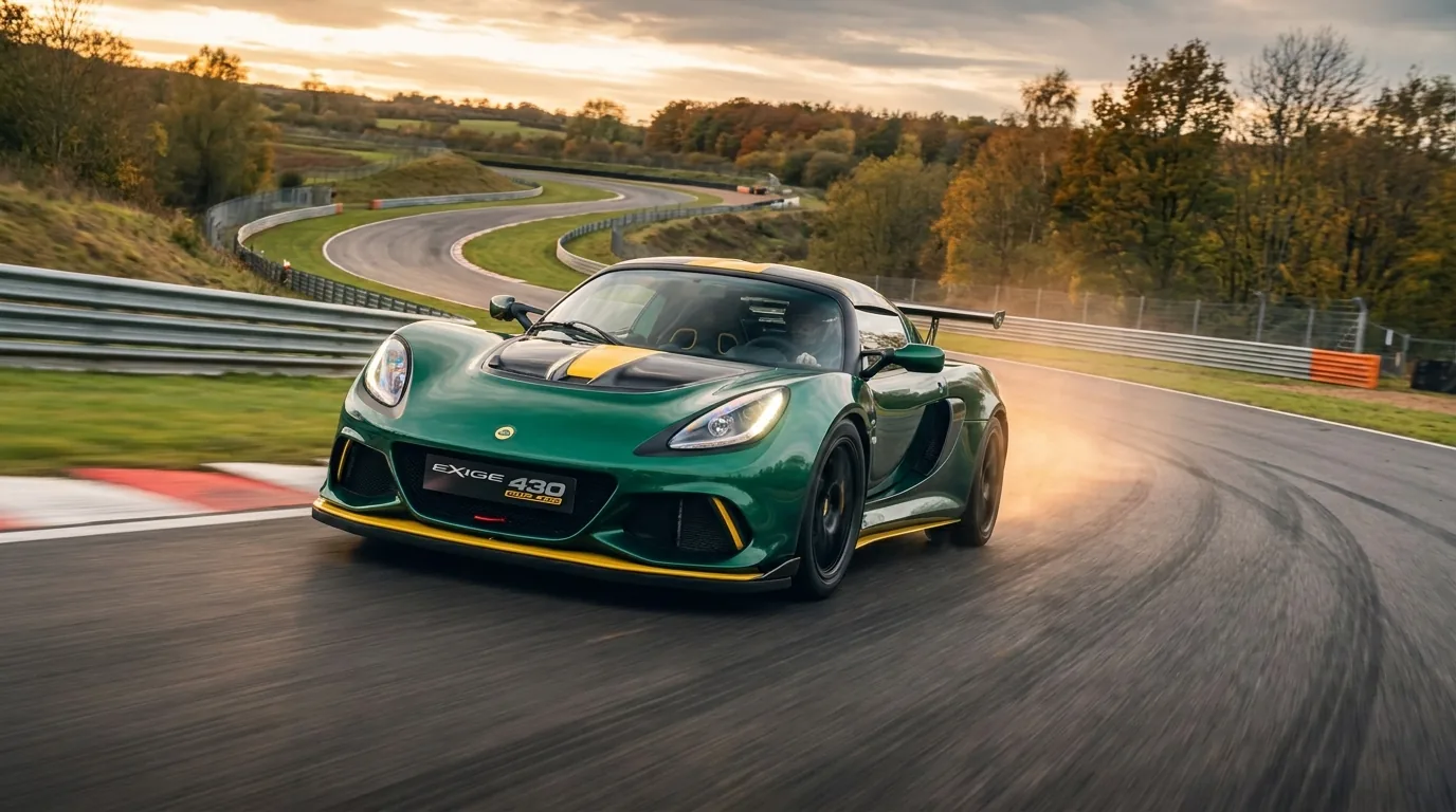 Lotus Exige track-focused sports car editorial photography